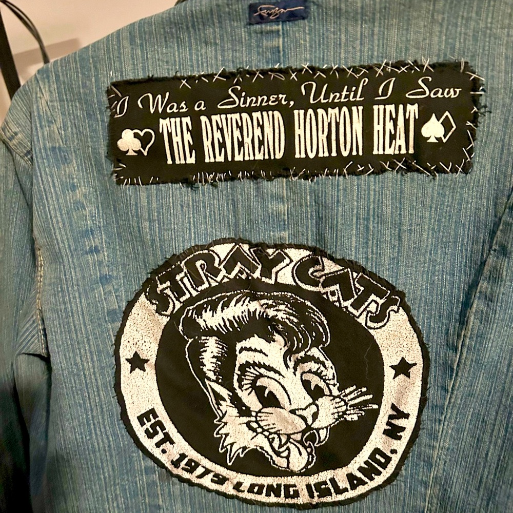 Size small Punk/ rockabilly denim jacket